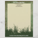 Nature Grass Tree Custom Letterhead