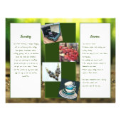 Nature Green Folded Shop Business Brochure Flyer (Back)