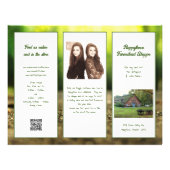 Nature Green Folded Shop Business Brochure Flyer (Front)