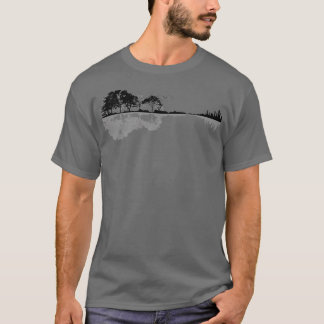 Nature guitar classic Black T-Shirt