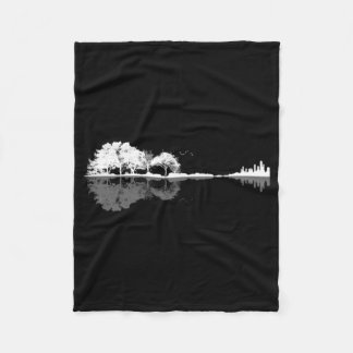 Nature Guitar Fleece Blanket