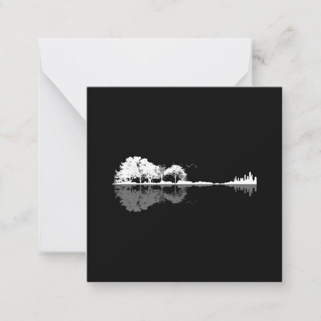 Nature Guitar Note Card (Front)