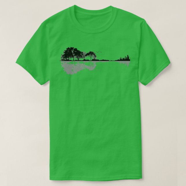 Nature Guitar Shadow T-Shirt (Design Front)