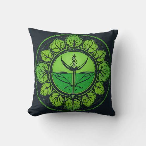 Nature Harmony Pillow Cover Tranquil Green and B