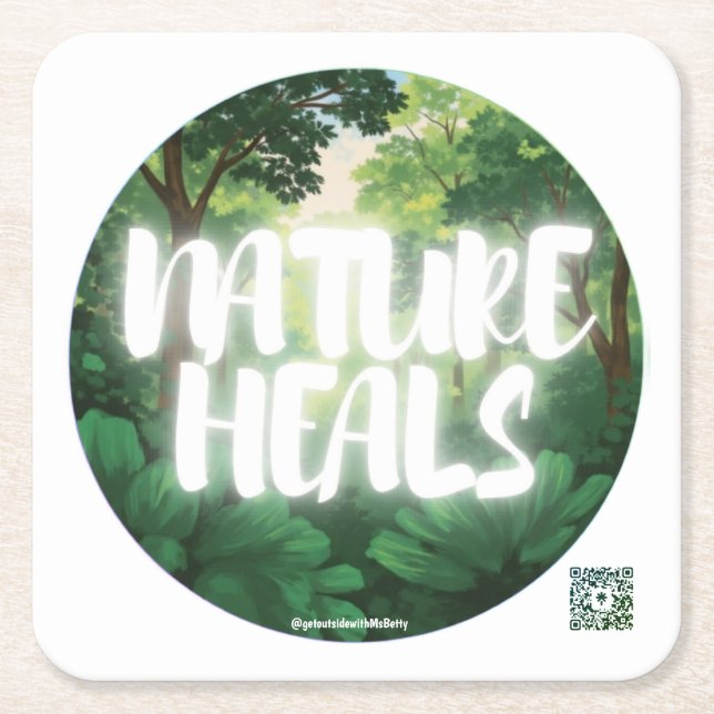 NATURE HEALS Coasters (Front)