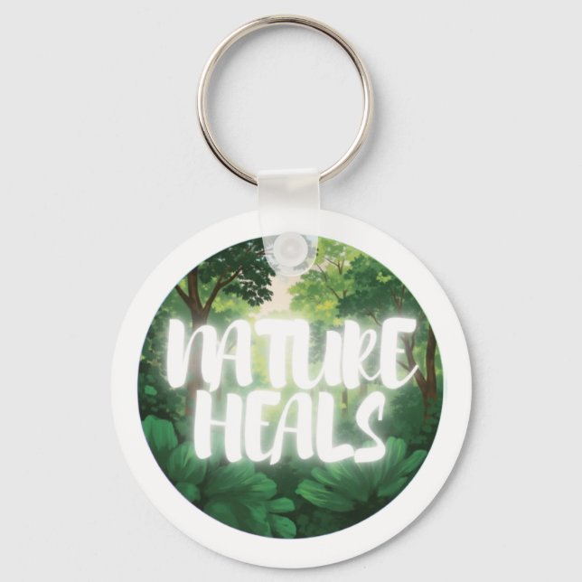 NATURE HEALS Keychain (Front)