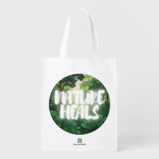 NATURE HEALS Reusable Grocery / Shopping Bag