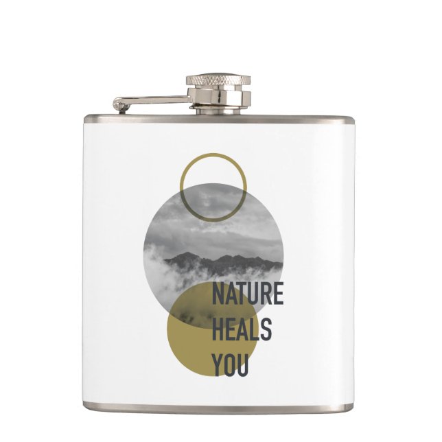 Nature Heals You Flask (Front)