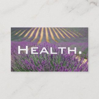 Nature/Health Business Card Purple