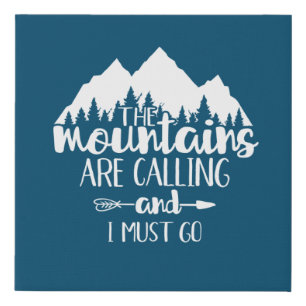 Nature Hiking Adventure Camping The Mountains Faux Canvas Print