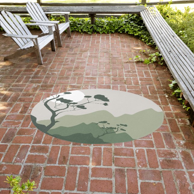 Nature Illustration Outdoor Rug (Insitu (Outdoor 3))
