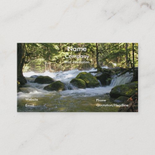 Nature image business card