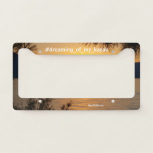 Nature image personalized license plate holder frame