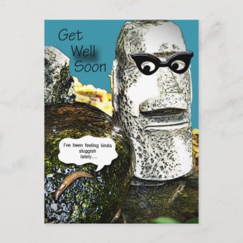 Nature Imitating Humans Get Well Soon Wishes Postcard by DanceswithCats at Zazzle