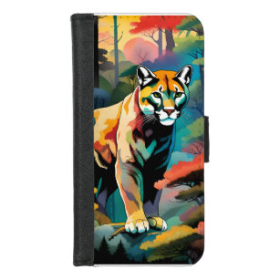 Nature In Autumn - Mountain Lion iPhone 8/7 Wallet Case