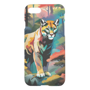 Nature In Autumn - Mountain Lion iPhone SE/8/7 Case