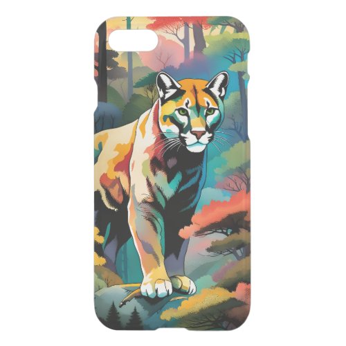 Nature In Autumn _ Mountain Lion iPhone SE87 Case