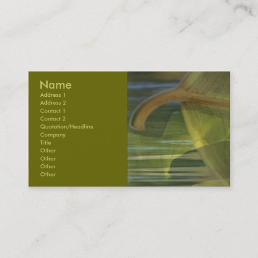 Customizable Nature In Balance Business Card