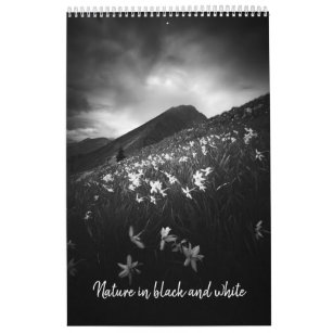 Nature in black and white v1 photo calendar