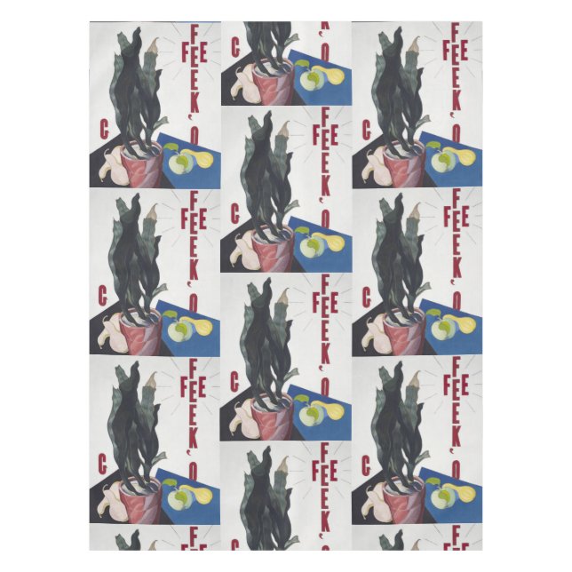 Nature in Shape,O'Keeffe by Charles Demuth Tablecloth (Front)