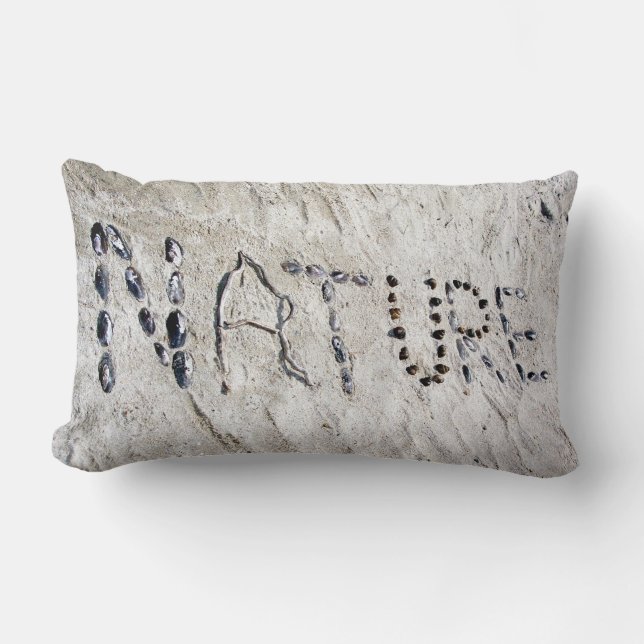 Nature in the Sand Lumbar Pillow (Front)