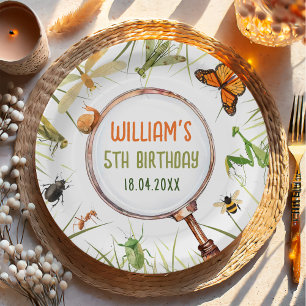 Nature Insect Bugs Birthday Party Paper Plates