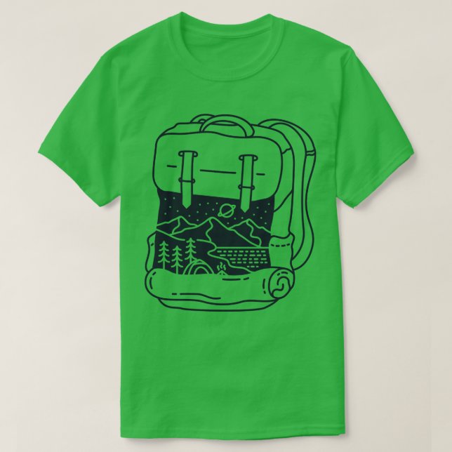 Nature Inside The Backpack T-Shirt (Design Front)