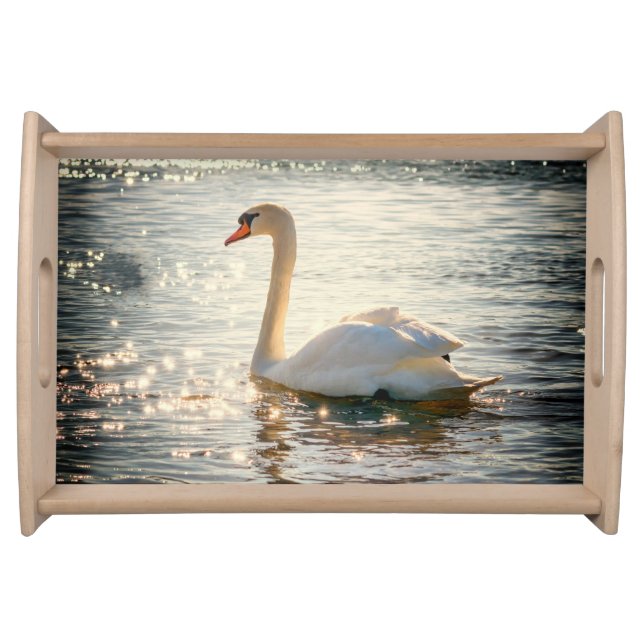 Nature Inspirations Elegant Swan Serving Tray (Front)