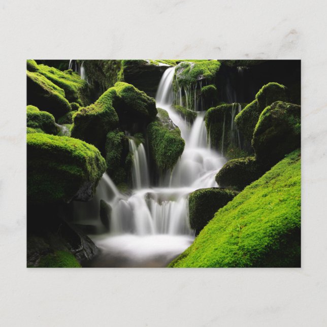 Nature Inspirations Waterfall in South Korea Postcard (Front)