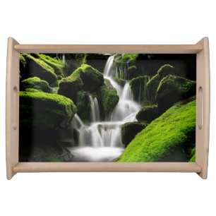 Nature Inspirations Waterfall in South Korea Serving Tray