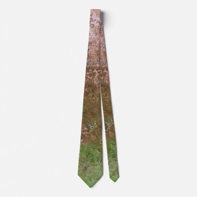 Nature Inspired Abstract Alcohol Ink Neck Tie (Front)