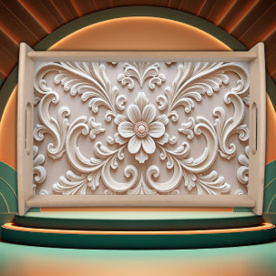 Nature Inspired Art Nouveau Serving Tray