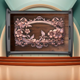 Nature Inspired Art Nouveau Serving Tray
