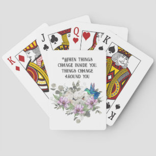 Nature-Inspired Art Print Poker Cards