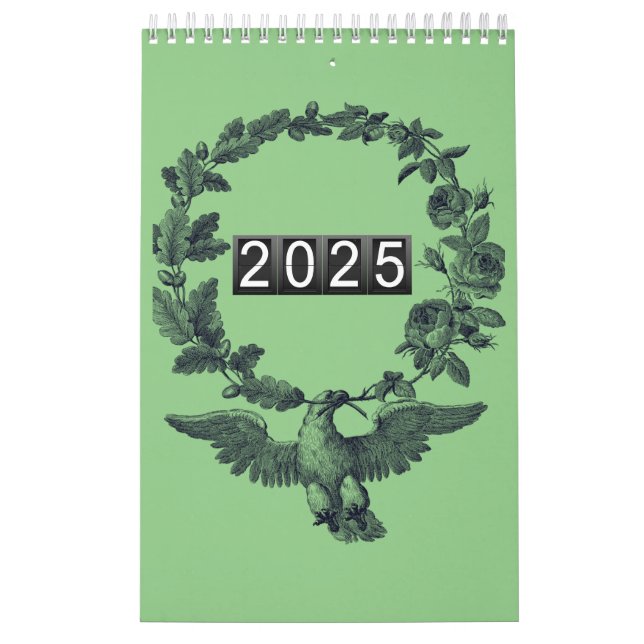 Nature Inspired Beautiful Birds Illustrated Wall  Calendar (Cover)