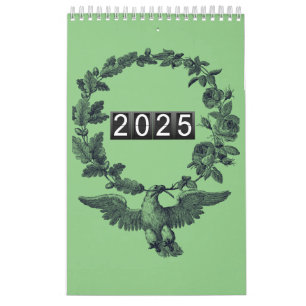 Nature Inspired Beautiful Birds Illustrated Wall  Calendar