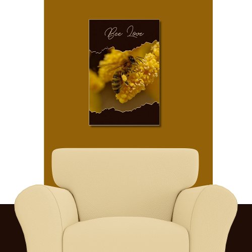 Nature_Inspired Bee Love Insect Yellow  Black Poster