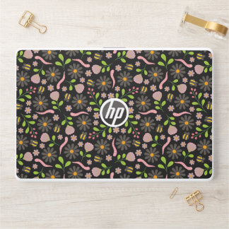 Nature inspired blooms and critters HP laptop skin