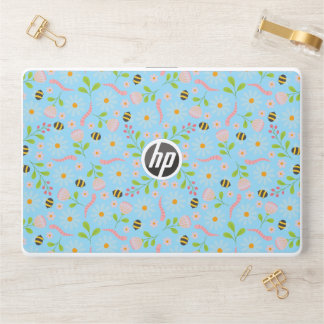 Nature inspired blooms and critters HP laptop skin