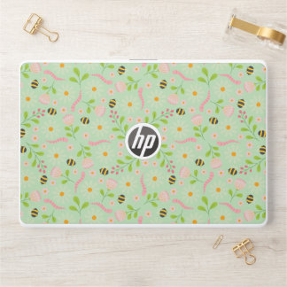 Nature inspired blooms and critters HP laptop skin