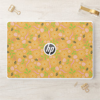 Nature inspired blooms and critters HP laptop skin
