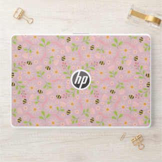 Nature inspired blooms and critters HP laptop skin