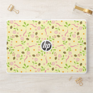 Nature inspired blooms and critters HP laptop skin