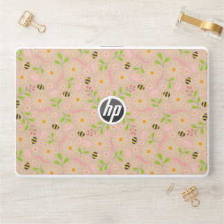 Nature inspired blooms and critters HP laptop skin