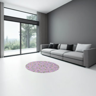 Nature inspired blooms and critters rug