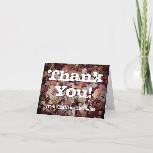 Nature_Inspired Cabin Chic Thank You Card