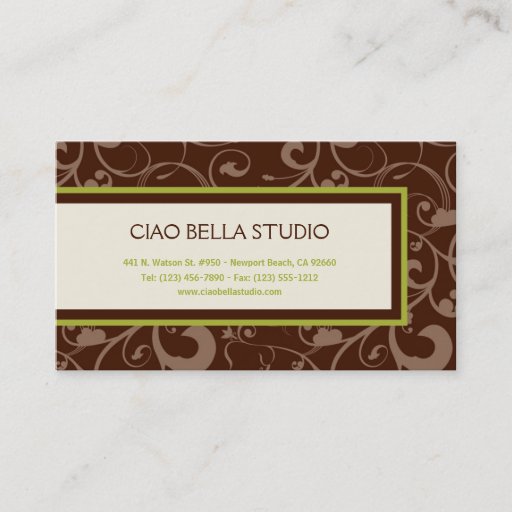 Customizable Nature-Inspired Elegance Business Card Template