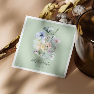 Nature-Inspired Elegance! Light Sage Wedding Napkins