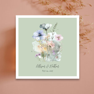 Nature-Inspired Elegance! Light Sage Wedding Napkins