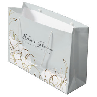 Nature Inspired Floral Paper Bag